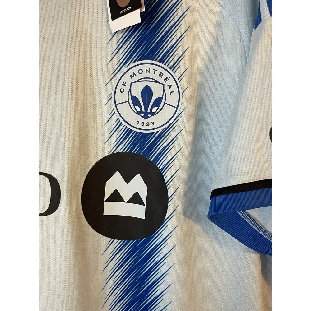 Men's 2XL NWT CF Montreal Kwadwo Opoku #7 Adidas 2024 Light Blue Jersey